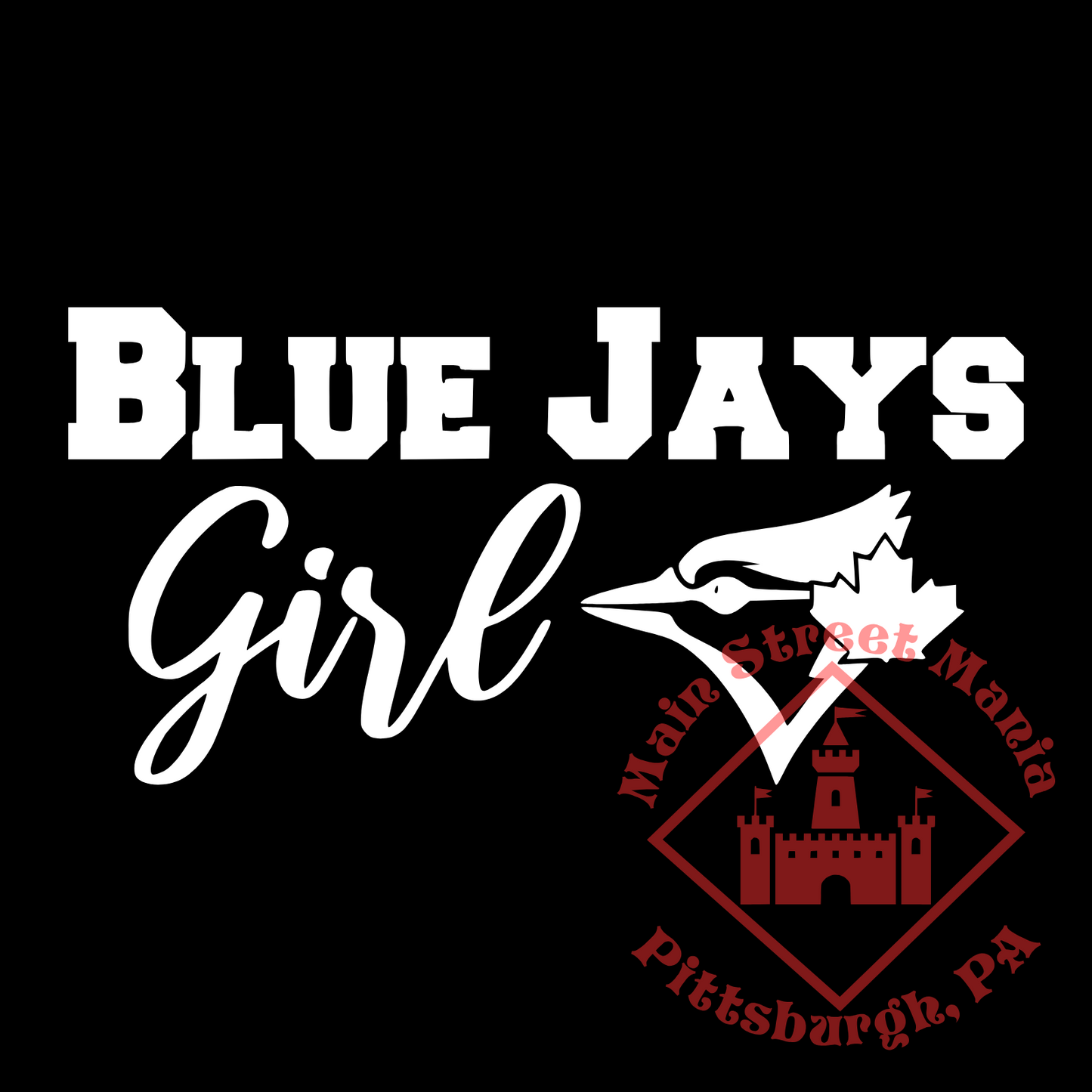 Toronto Blue Jays Girl Sticker Decal