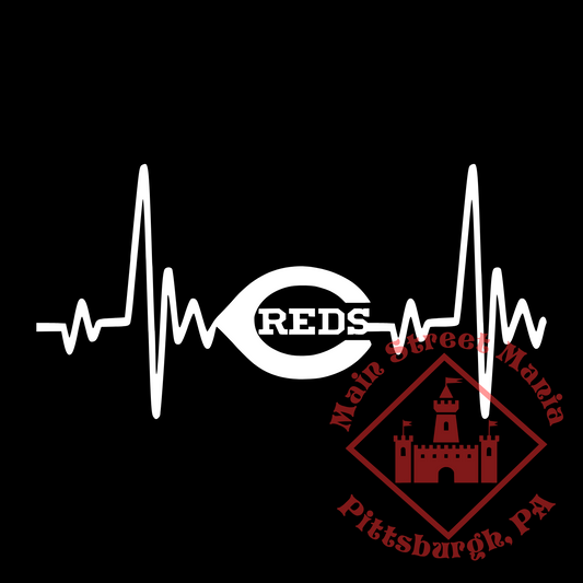 Reds Heartbeat Sticker Decal