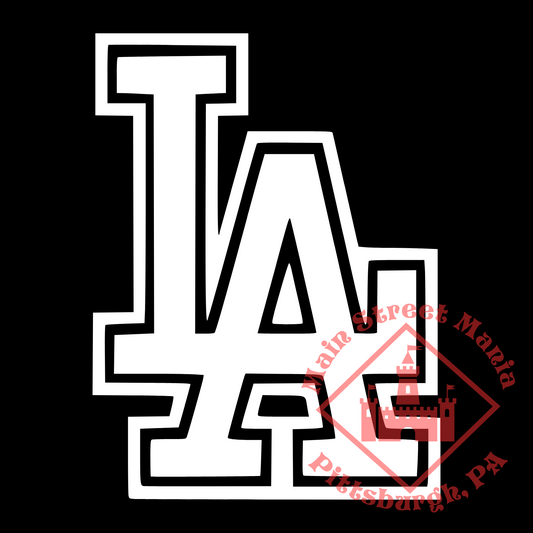 Dodgers LA Logo Sticker Decal