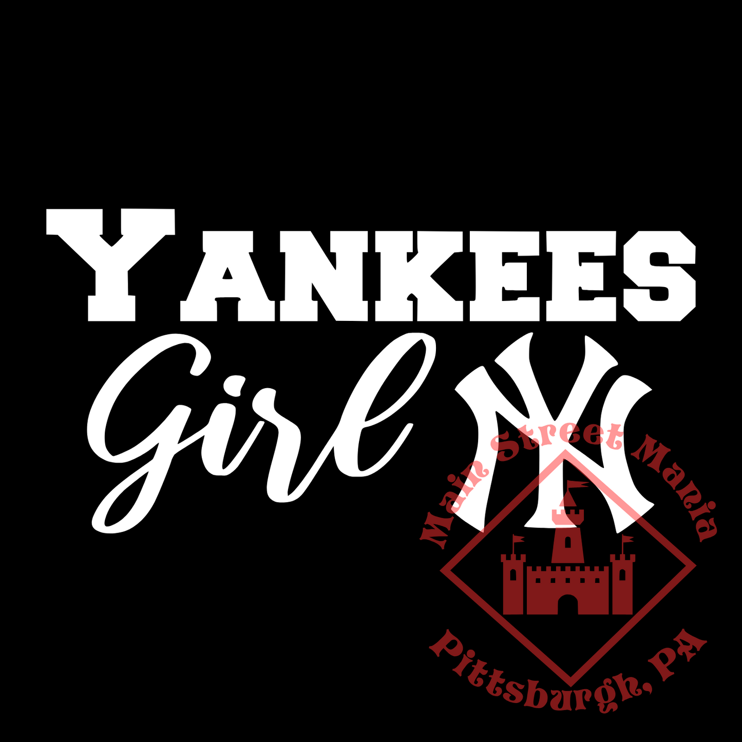 Yankees Girl Sticker Decal