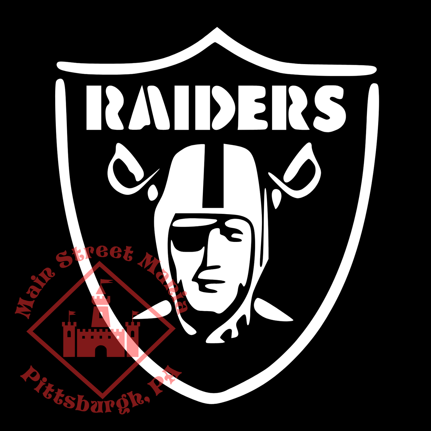 Raiders Shield Logo Sticker Decal