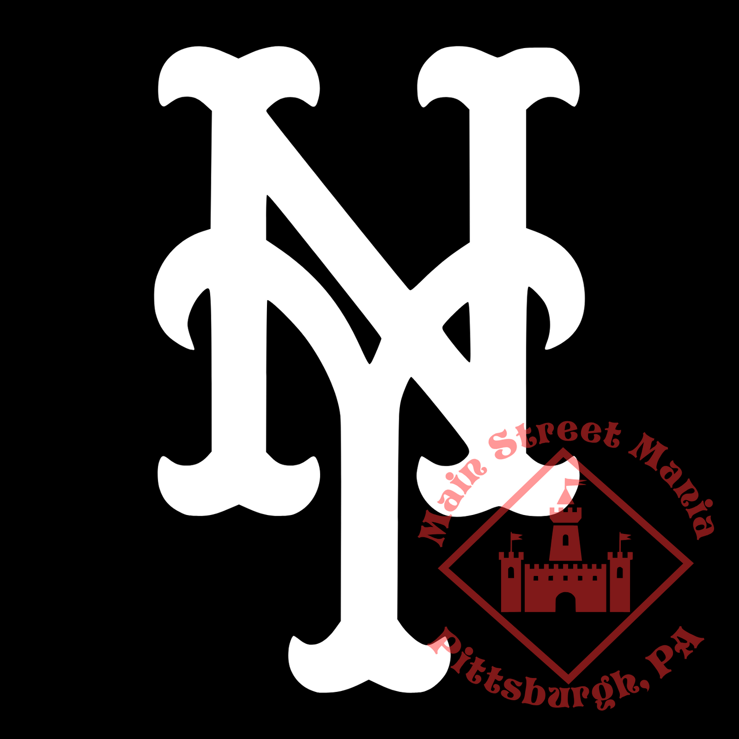 Mets NY Logo Sticker Decal