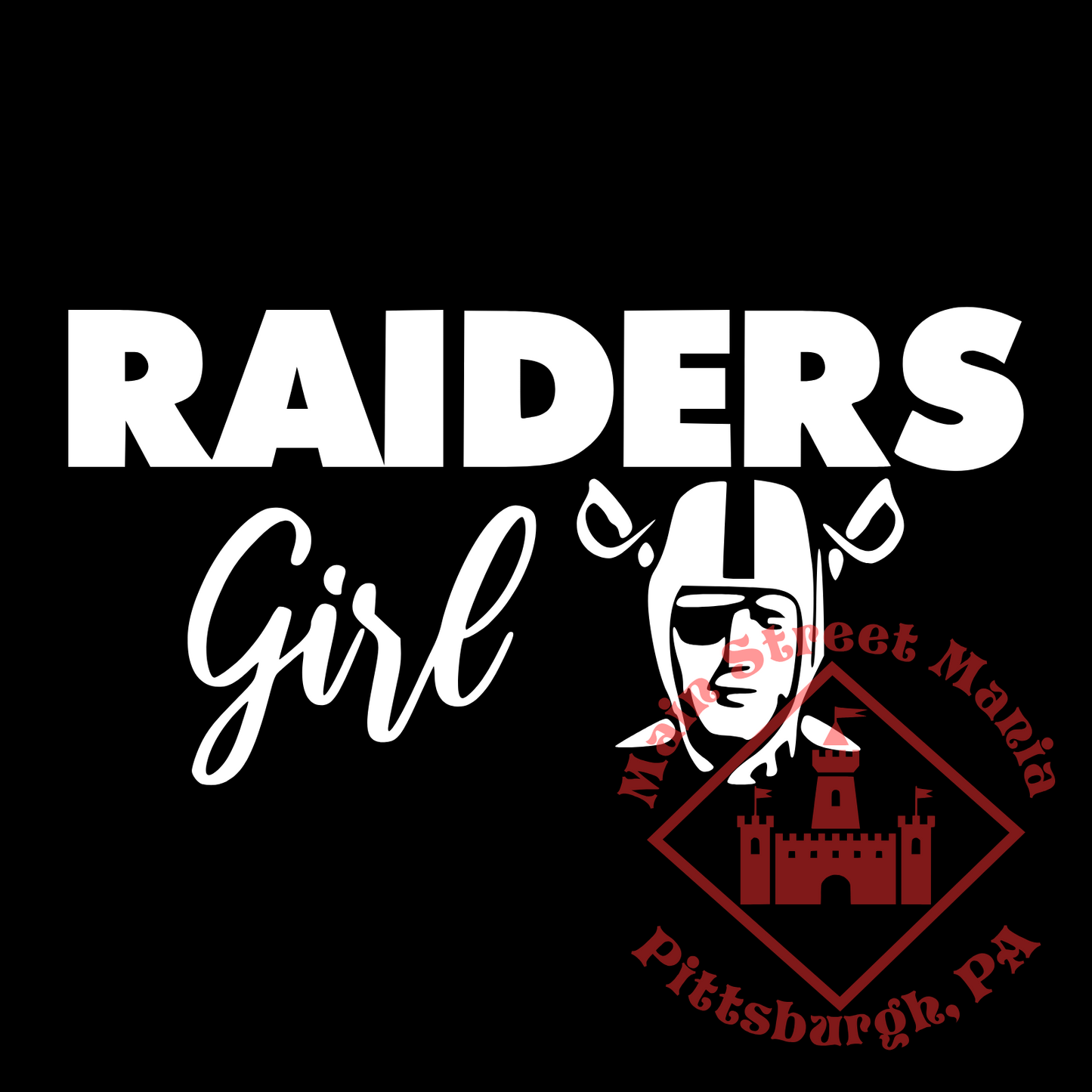 Raiders Girl Sticker Decal