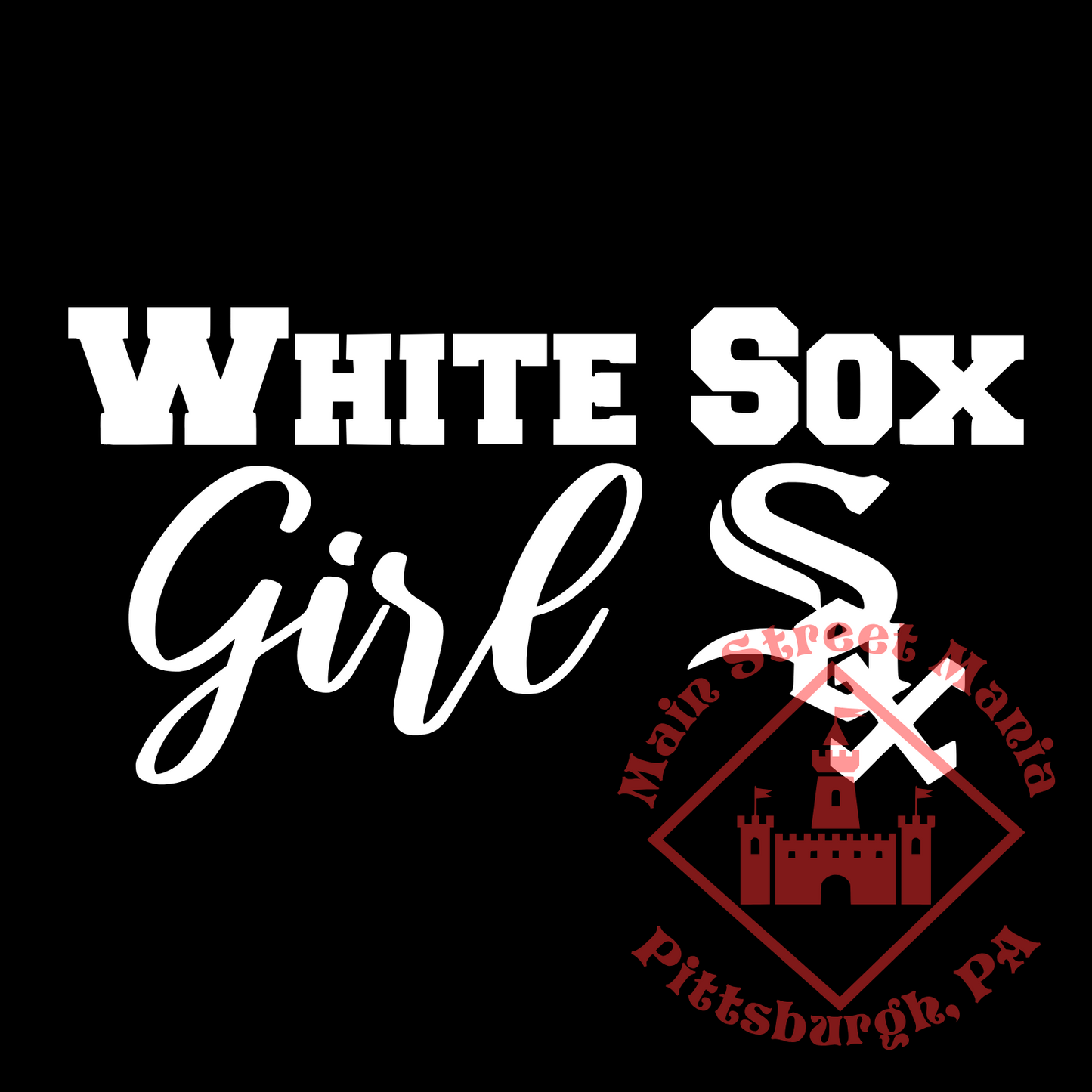 White Sox Girl Sticker Decal