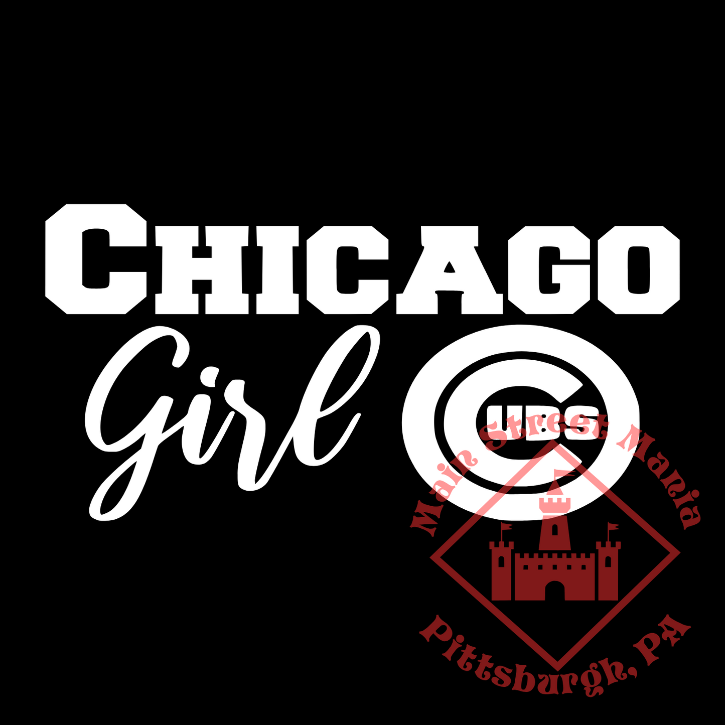 Cubs Girl Sticker Decal