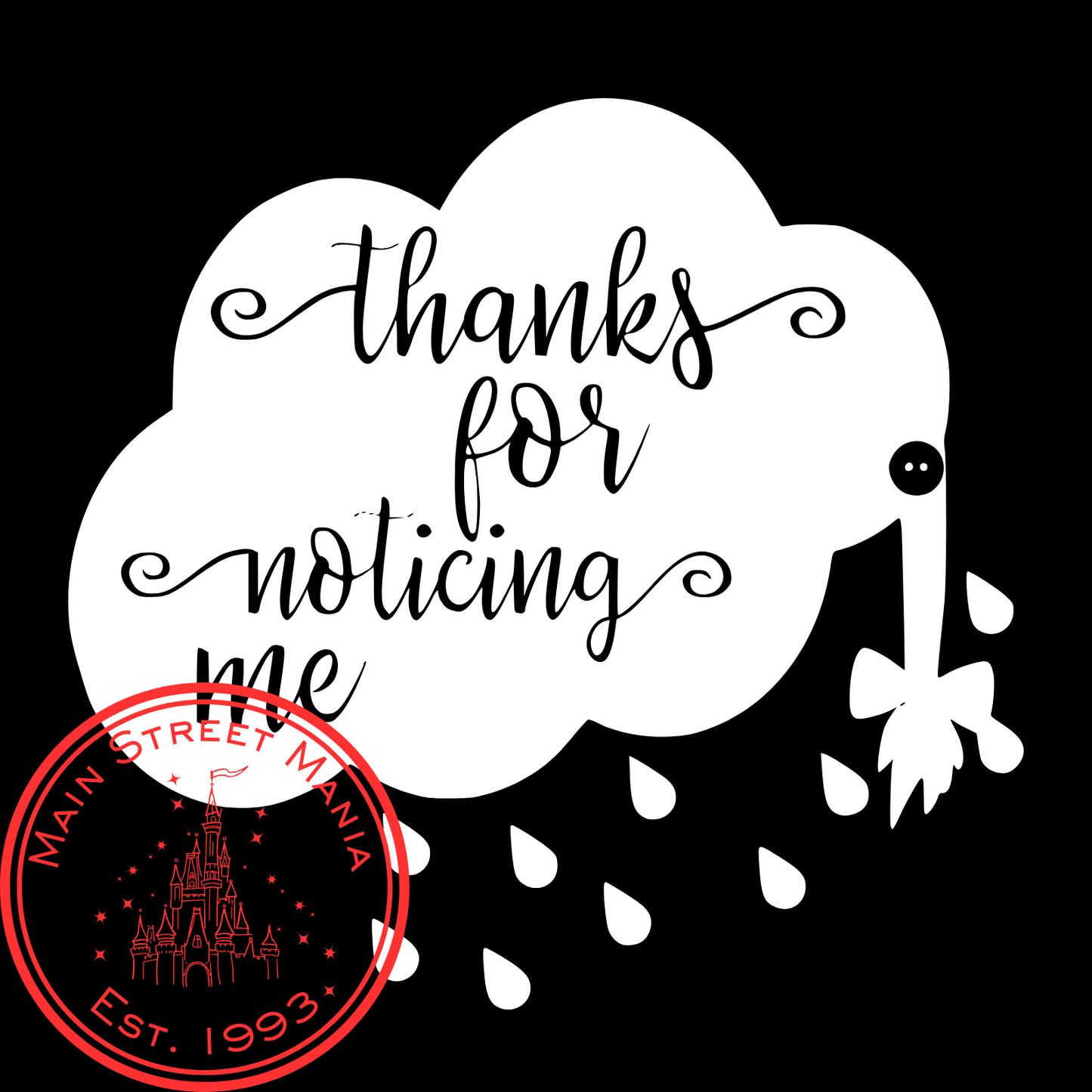 Thanks for Noticing Me Eeyore Decal