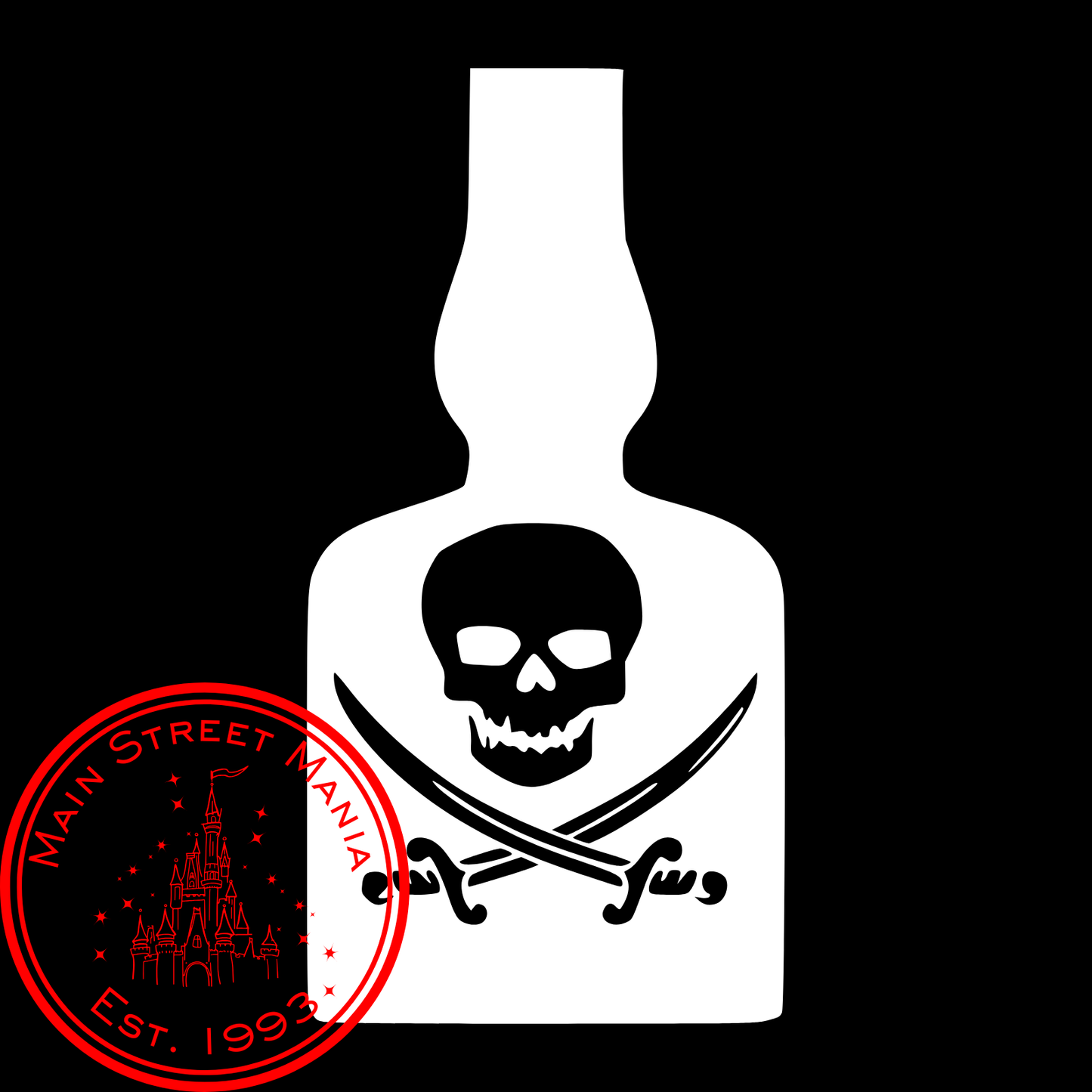 Pirate Bottle O' Rum Decal