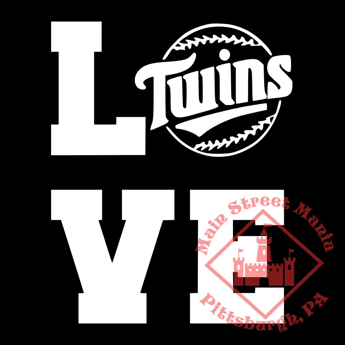 Twins Love Sticker Decal