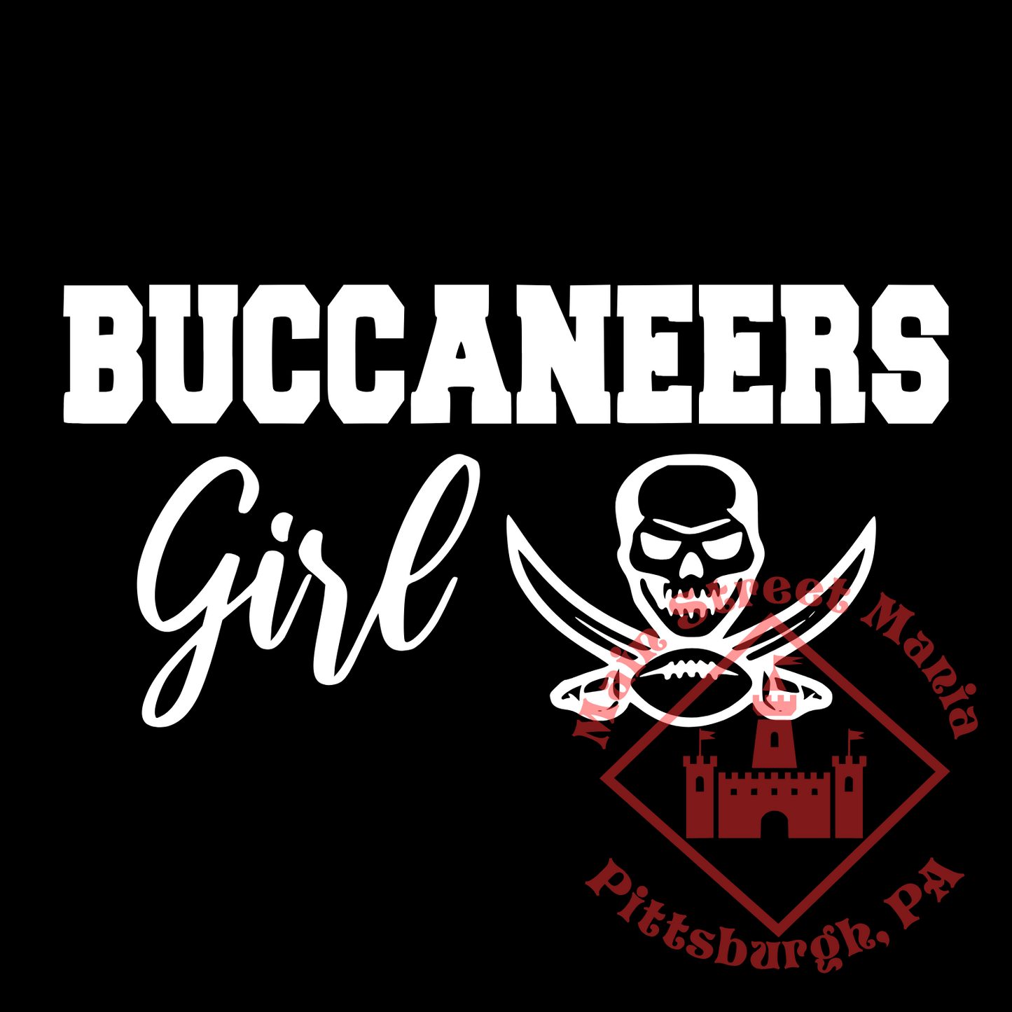 Buccaneers Girl Sticker Decal