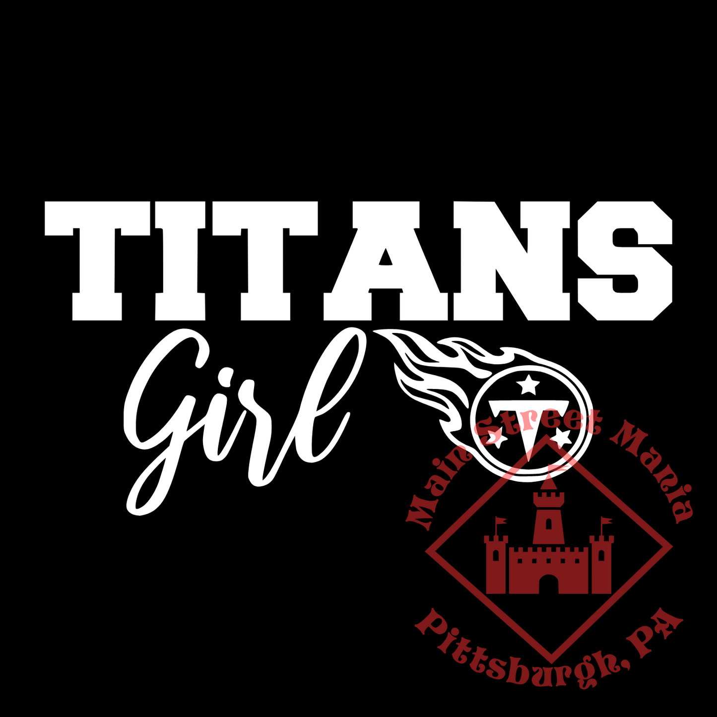 Tennessee Titans Girl Sticker Decal