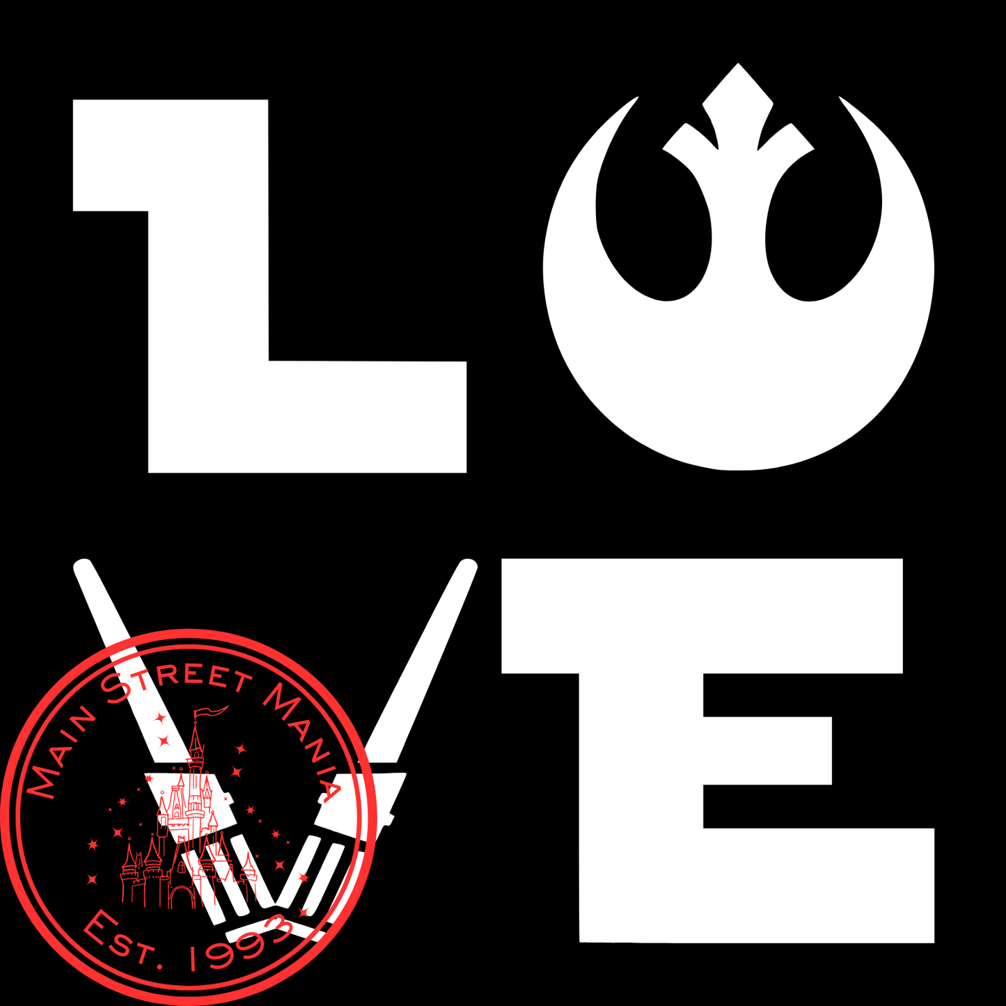 Star Wars Love Sticker Decal