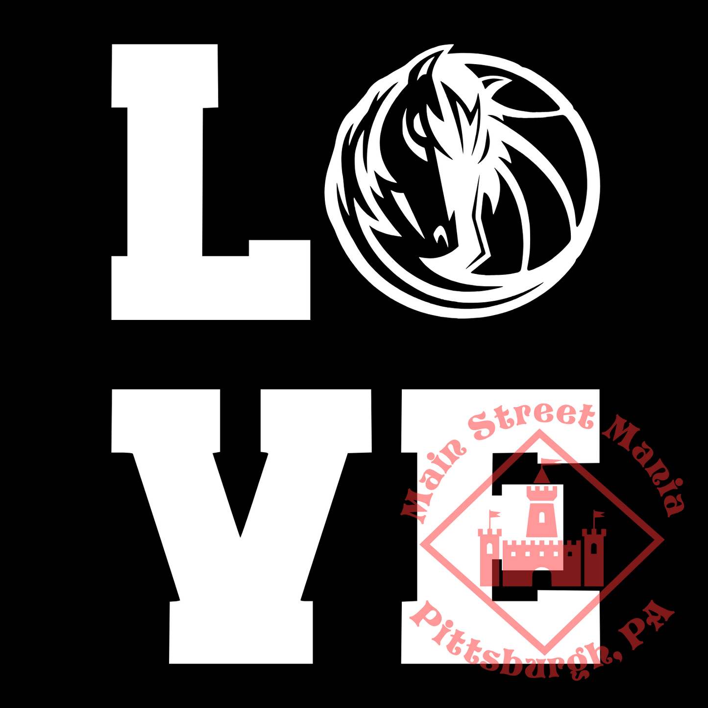 Mavericks Love Sticker Decal