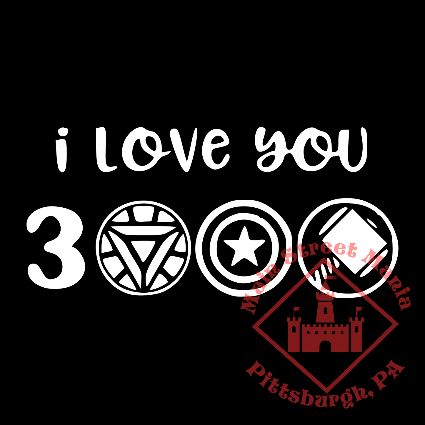 I Love You 3000 Decal Sticker Decal