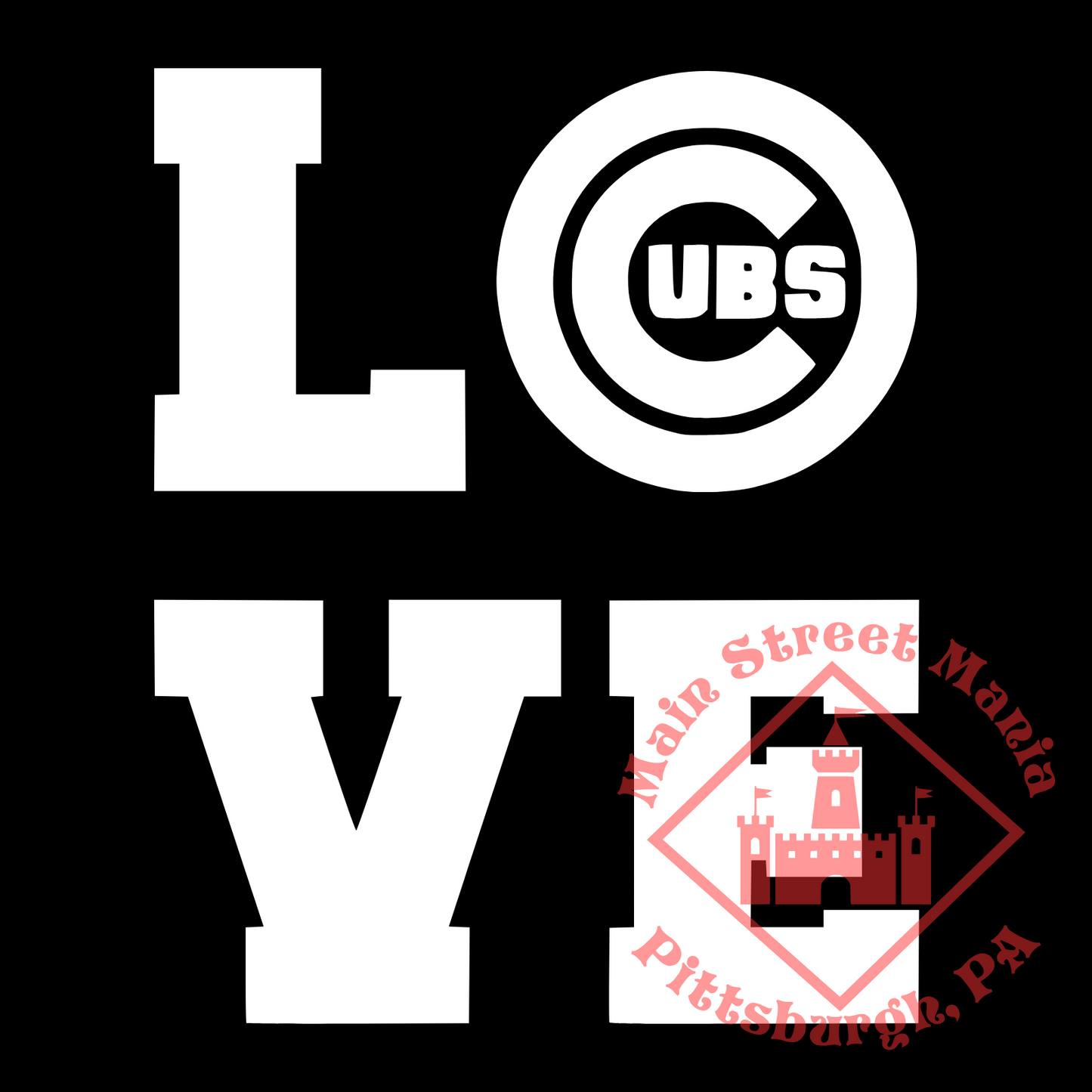 Cubs Love Sticker Decal