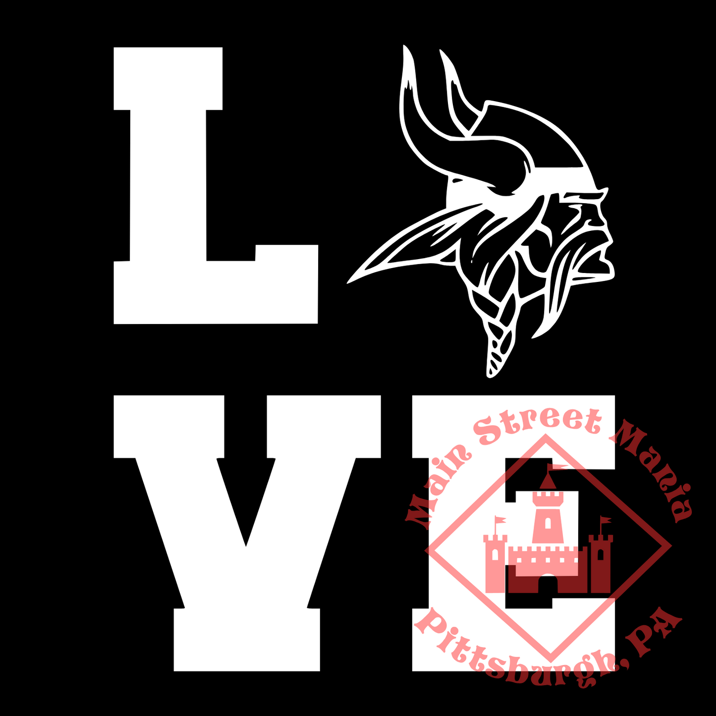 Vikings Love Sticker Decal