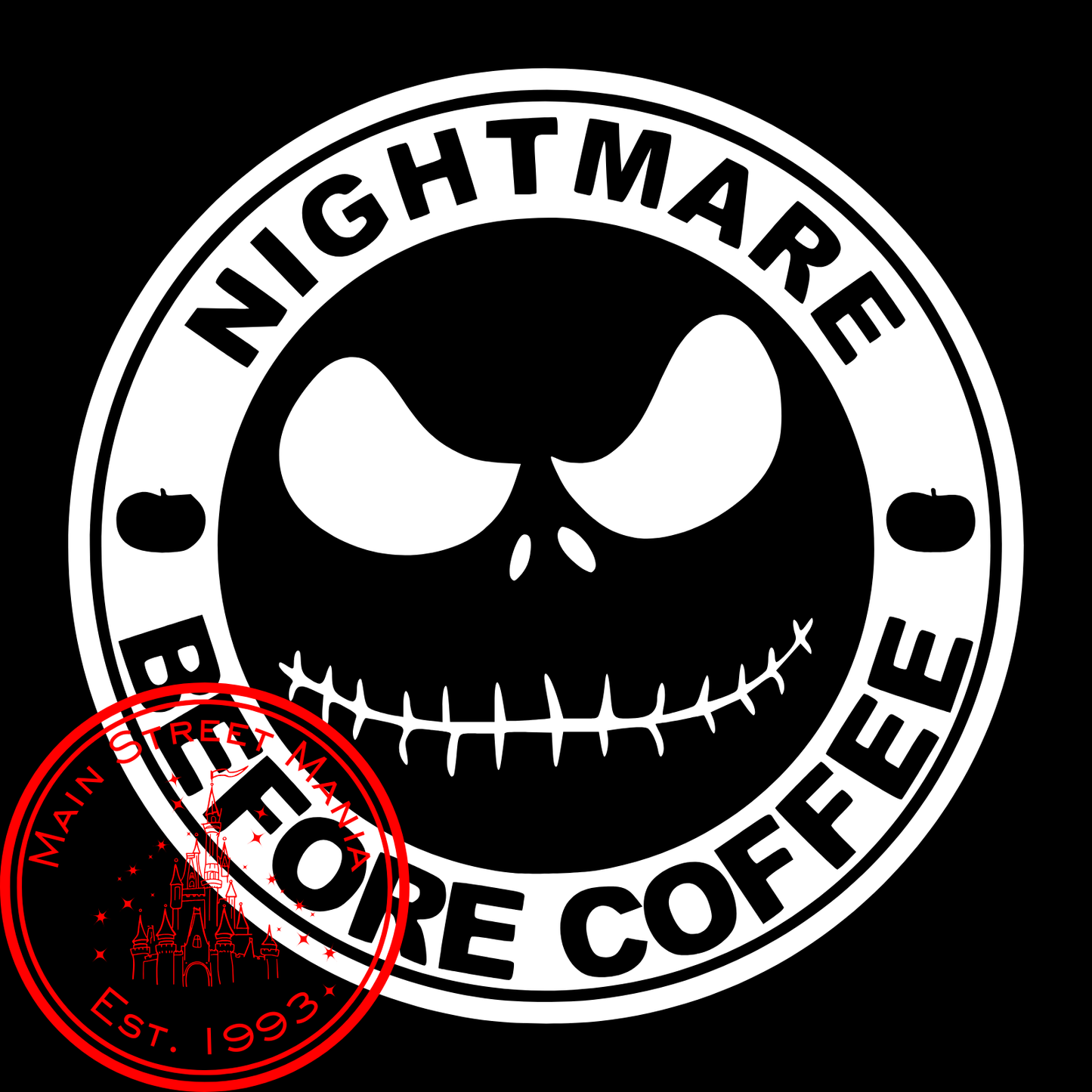 Nightmare Before Coffee Decal Sticker