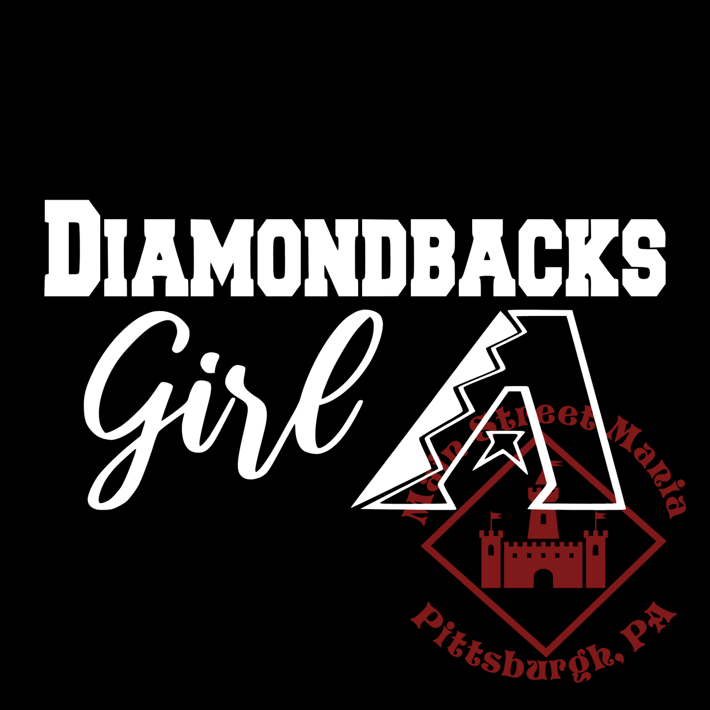 Diamondbacks Girl Sticker Decal