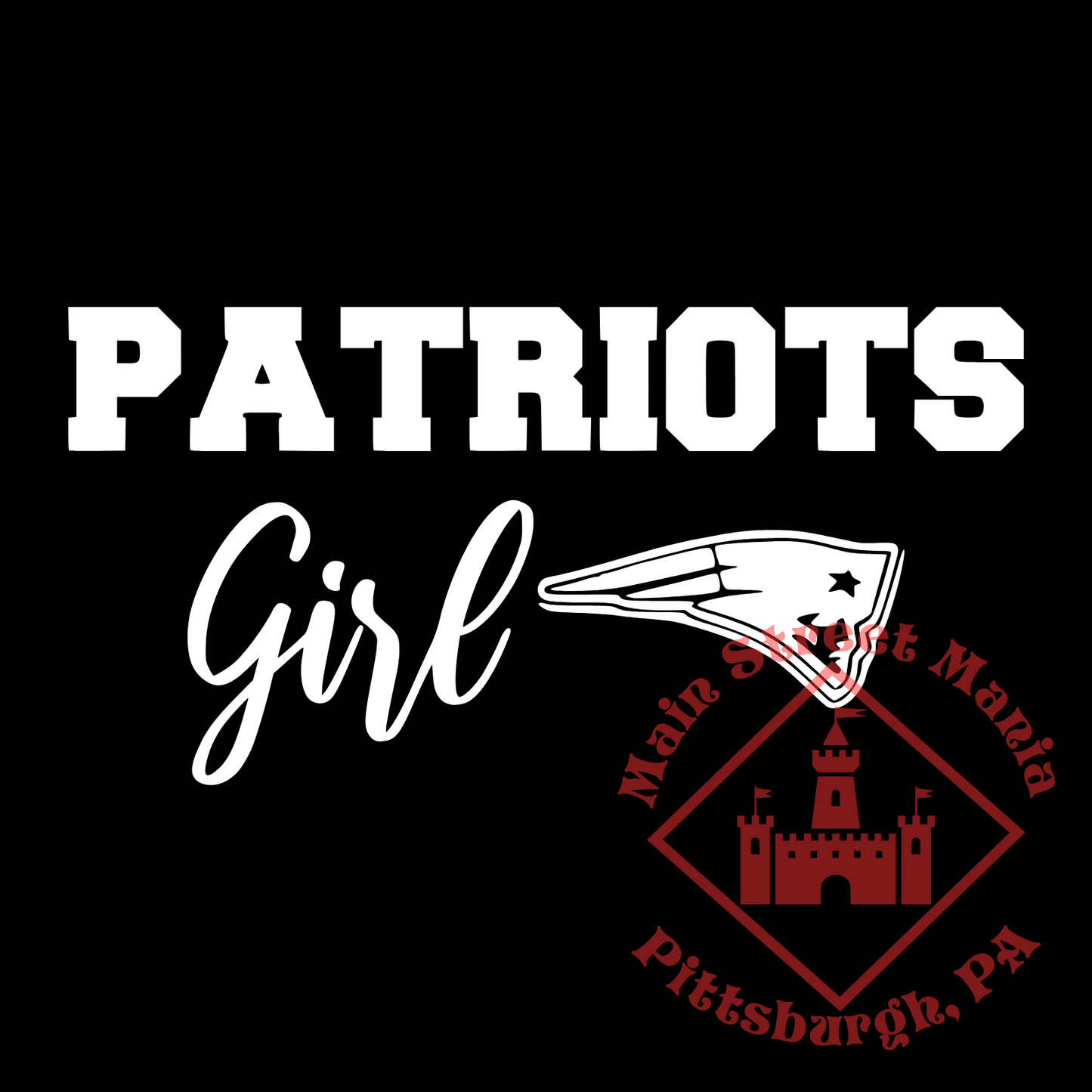 Patriots Girl Sticker Decal