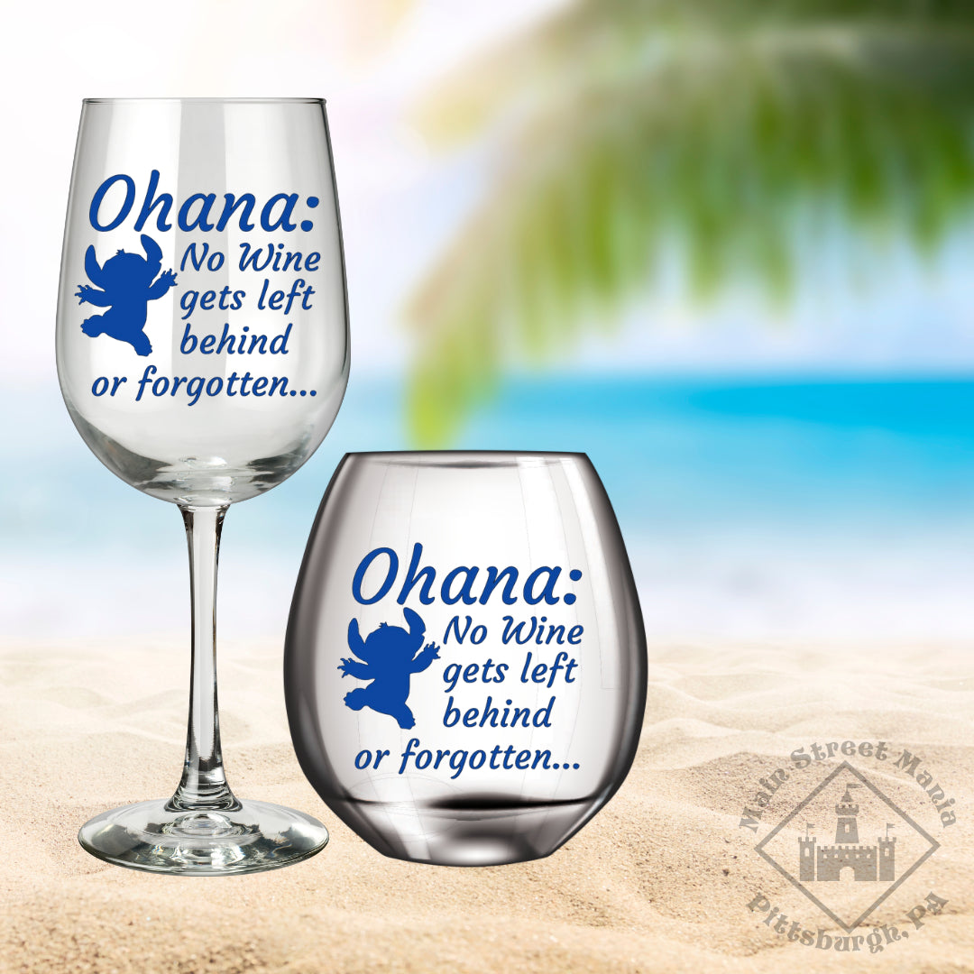 Ohana Wine Glass