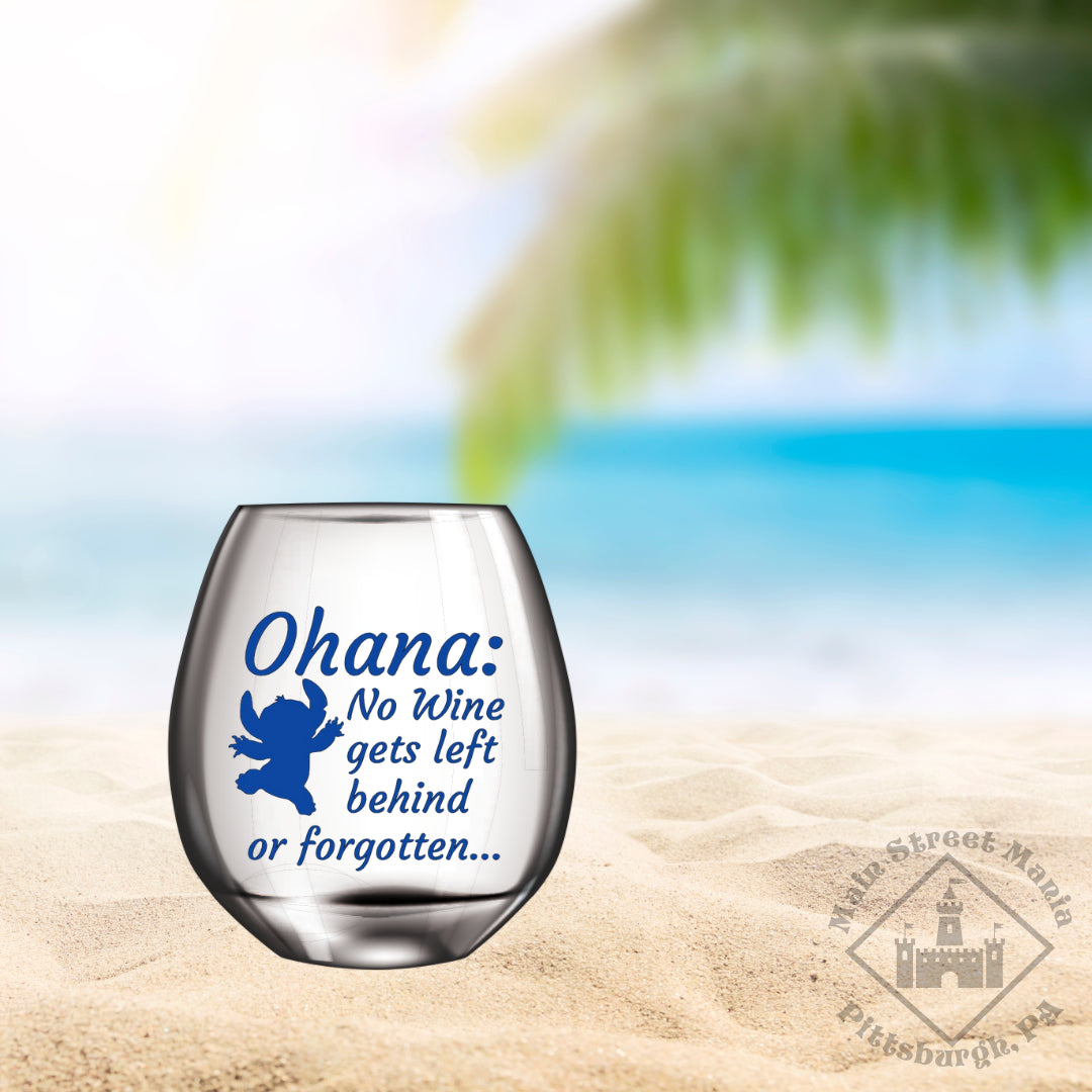 Ohana Wine Glass