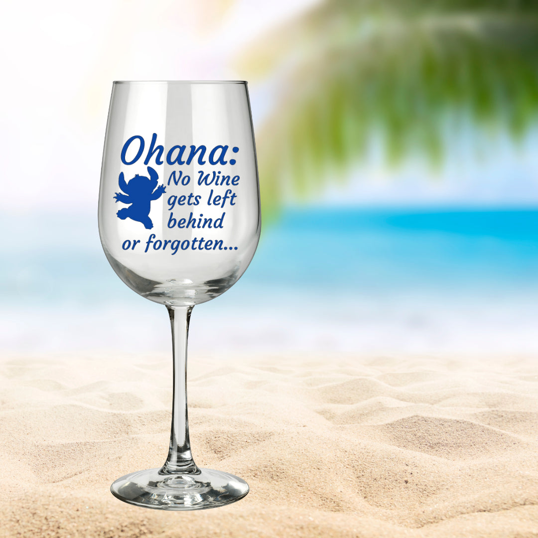 Ohana Wine Glass