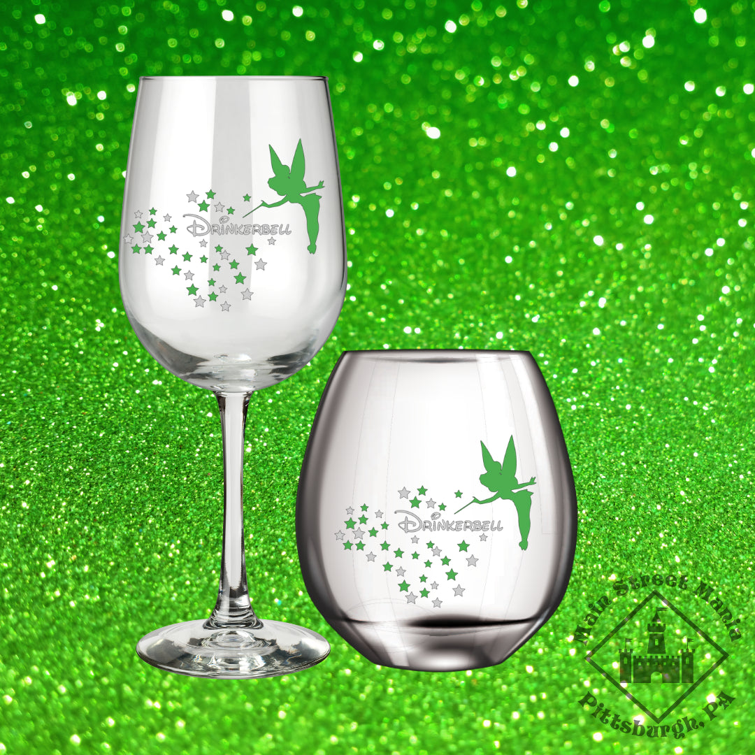 Drinkerbell Tinker Bell Wine Glass